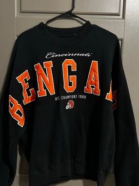 Abercrombie & Fitch Bengals Sweatshirt with Orange Embroider